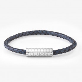 Guess Men s Bracelet Acapulco Blue Leather JUMB02141JWSTJBS Notonlywatches