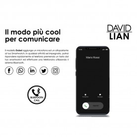 Orologio Smartwatch uomo David Lian Dubai dl118 